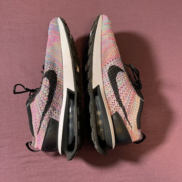 Nike Air Max FlyKnit Racer Men Multicolor Running Sneaker - Size 10.5 - Picture 8 of 10